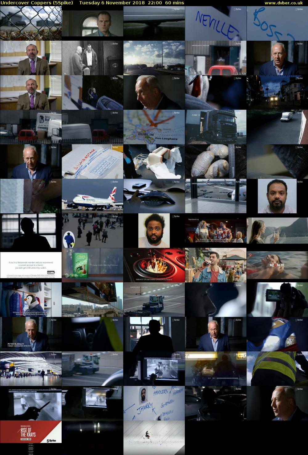 Undercover Coppers (5Spike) Tuesday 6 November 2018 22:00 - 23:00