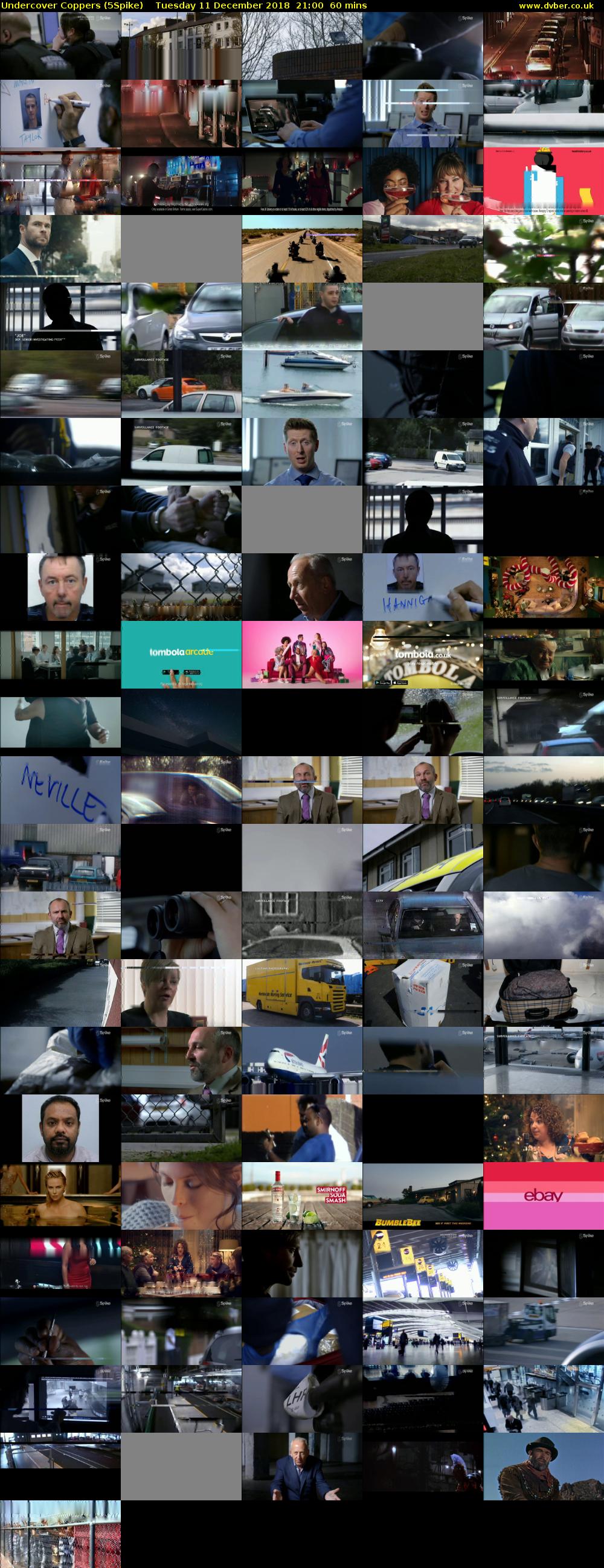 Undercover Coppers (5Spike) Tuesday 11 December 2018 21:00 - 22:00