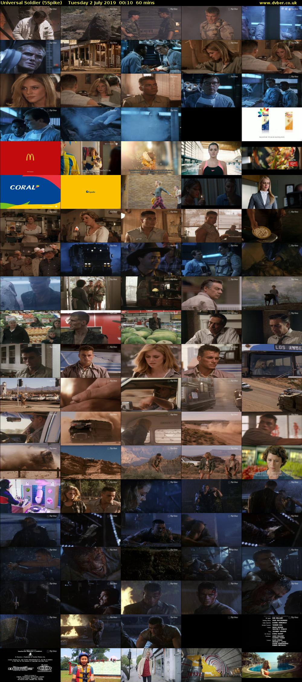 Universal Soldier (5Spike) Tuesday 2 July 2019 00:10 - 01:10