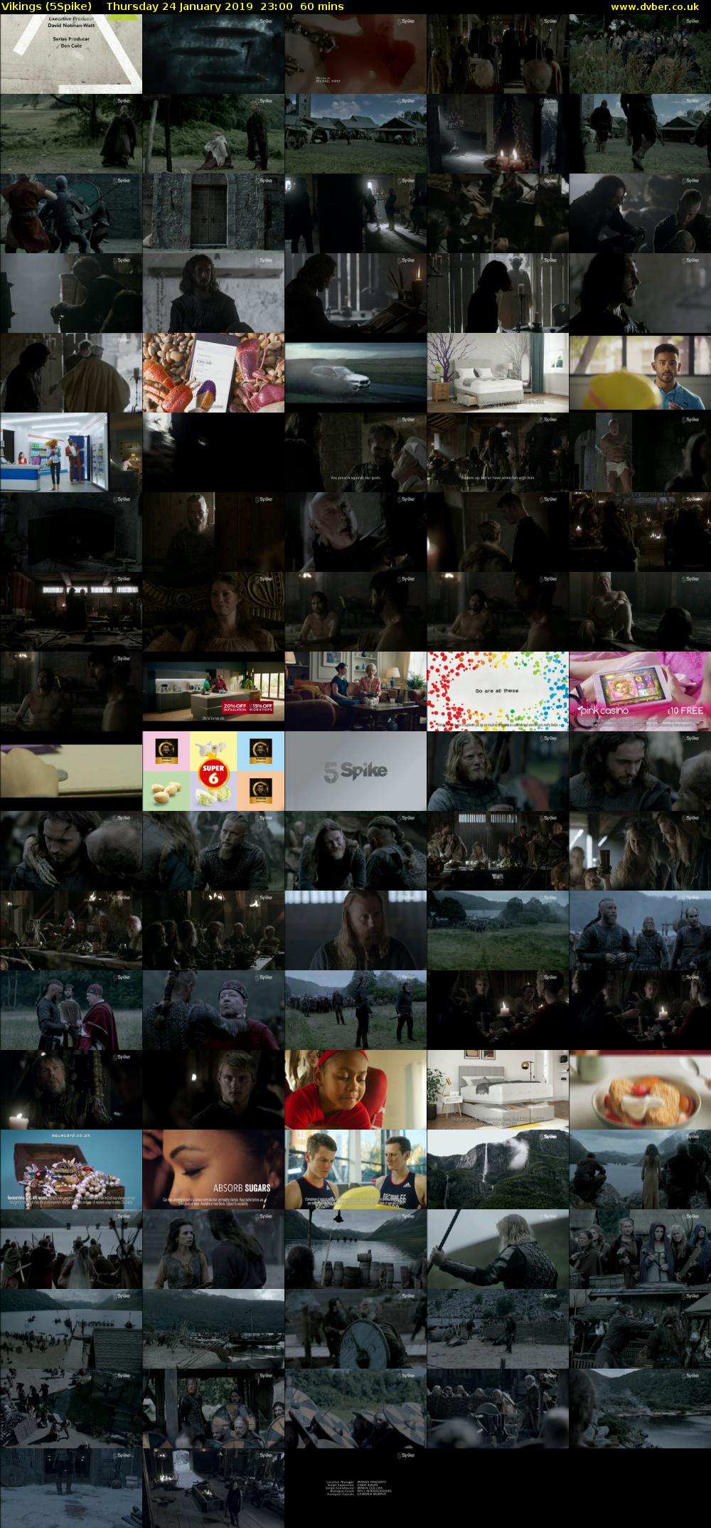 Vikings (5Spike) Thursday 24 January 2019 23:00 - 00:00