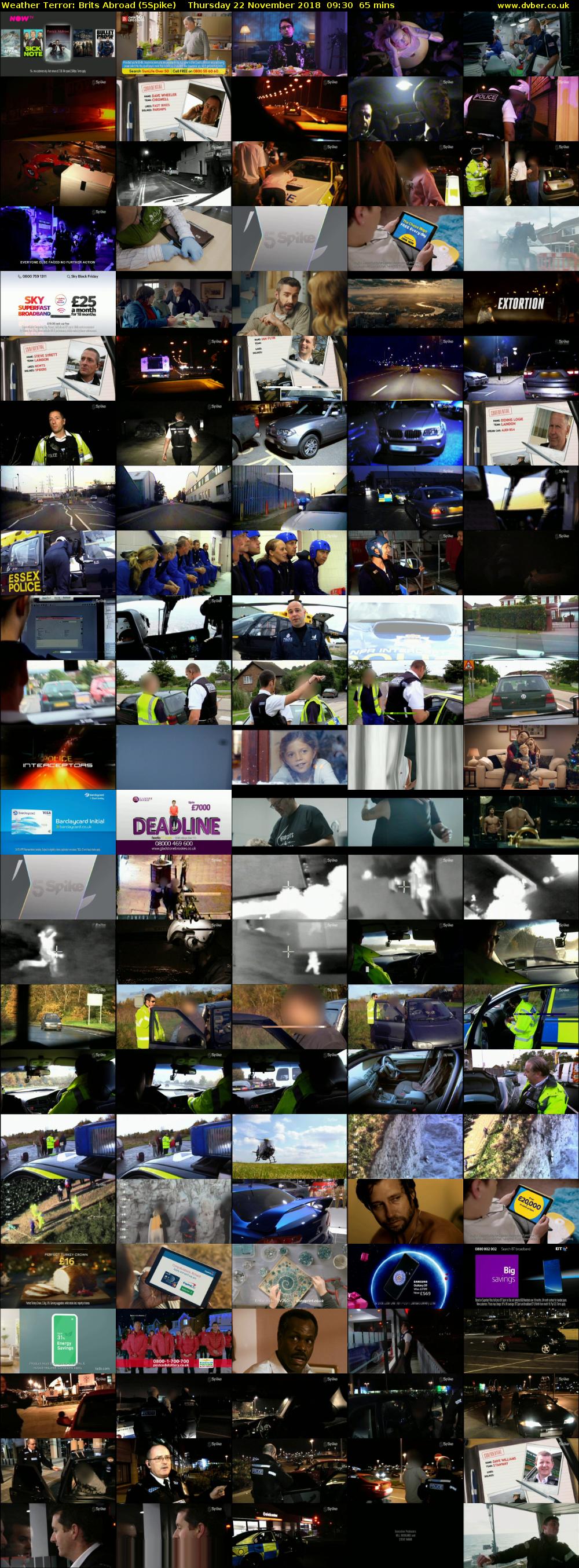 Weather Terror: Brits Abroad (5Spike) Thursday 22 November 2018 09:30 - 10:35