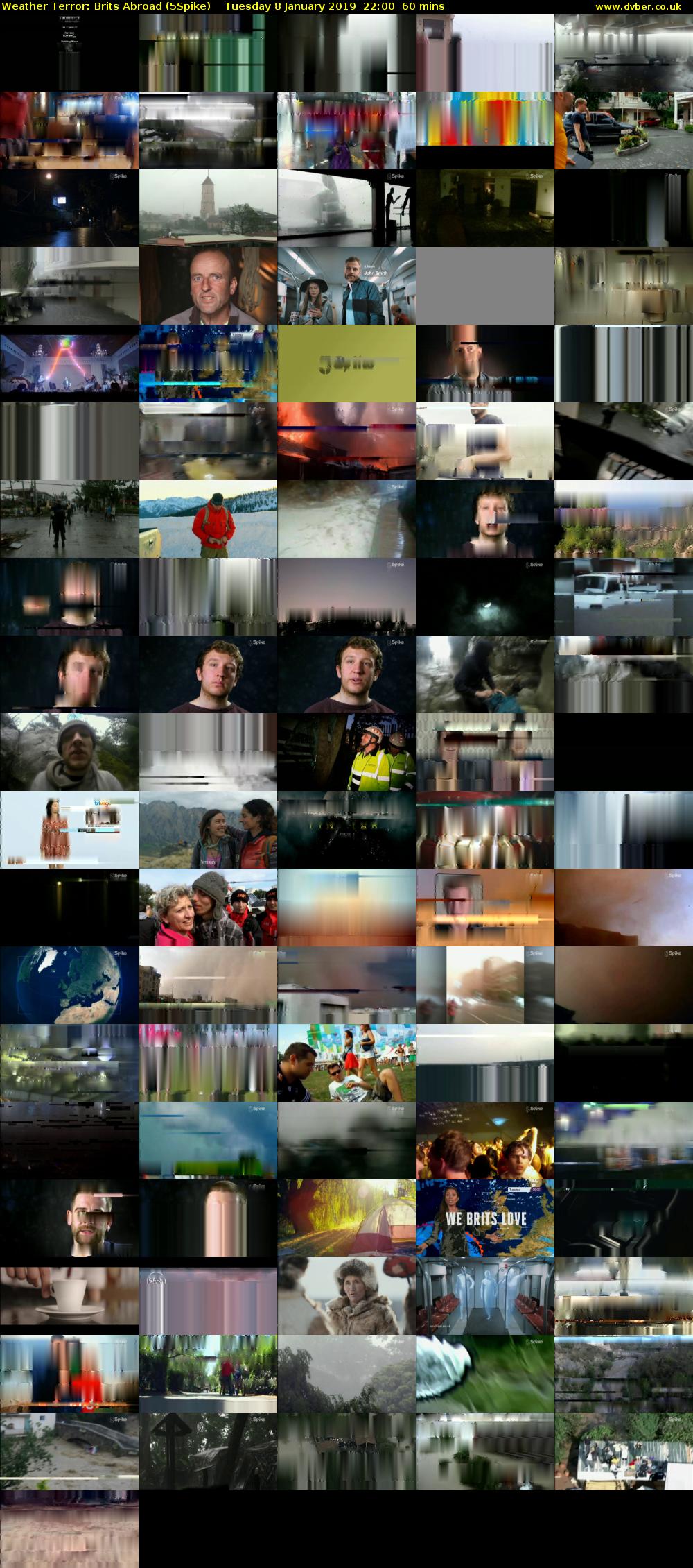 Weather Terror: Brits Abroad (5Spike) Tuesday 8 January 2019 22:00 - 23:00