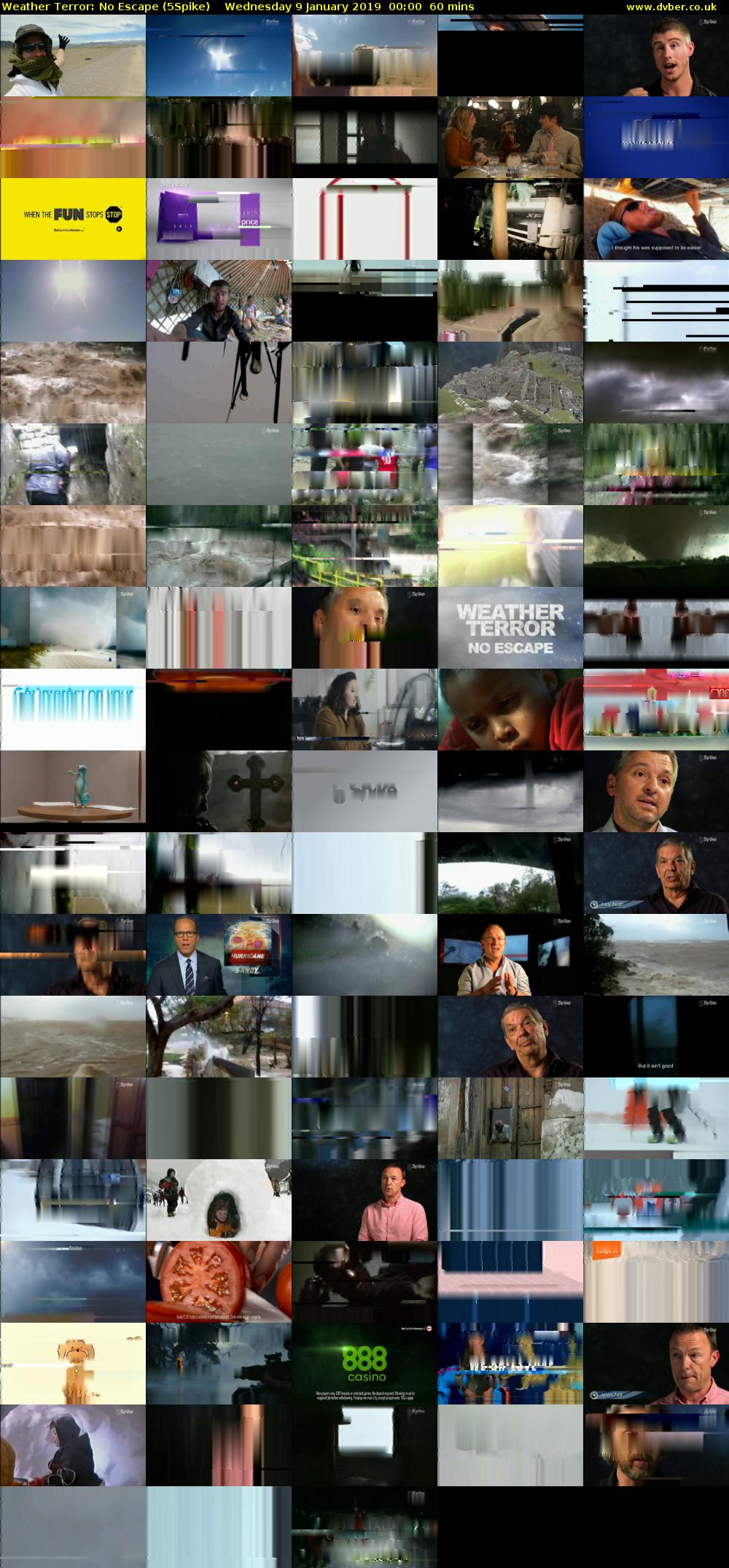 Weather Terror: No Escape (5Spike) Wednesday 9 January 2019 00:00 - 01:00