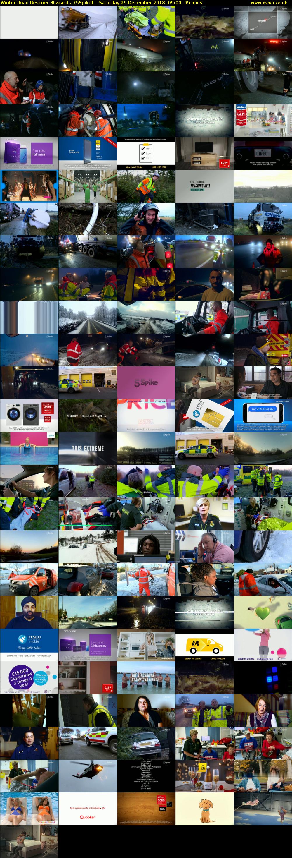 Winter Road Rescue: Blizzard... (5Spike) Saturday 29 December 2018 09:00 - 10:05