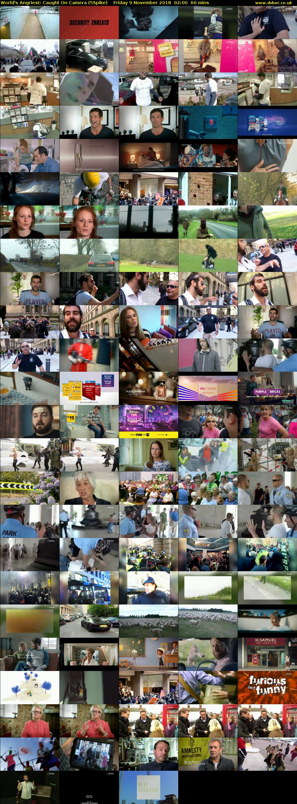 World's Angriest: Caught On Camera (5Spike) Friday 9 November 2018 02:00 - 03:00