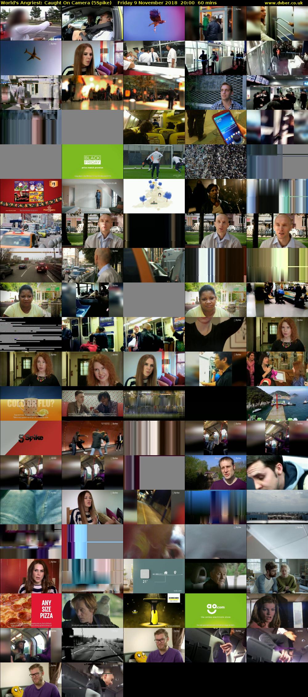 World's Angriest: Caught On Camera (5Spike) Friday 9 November 2018 20:00 - 21:00