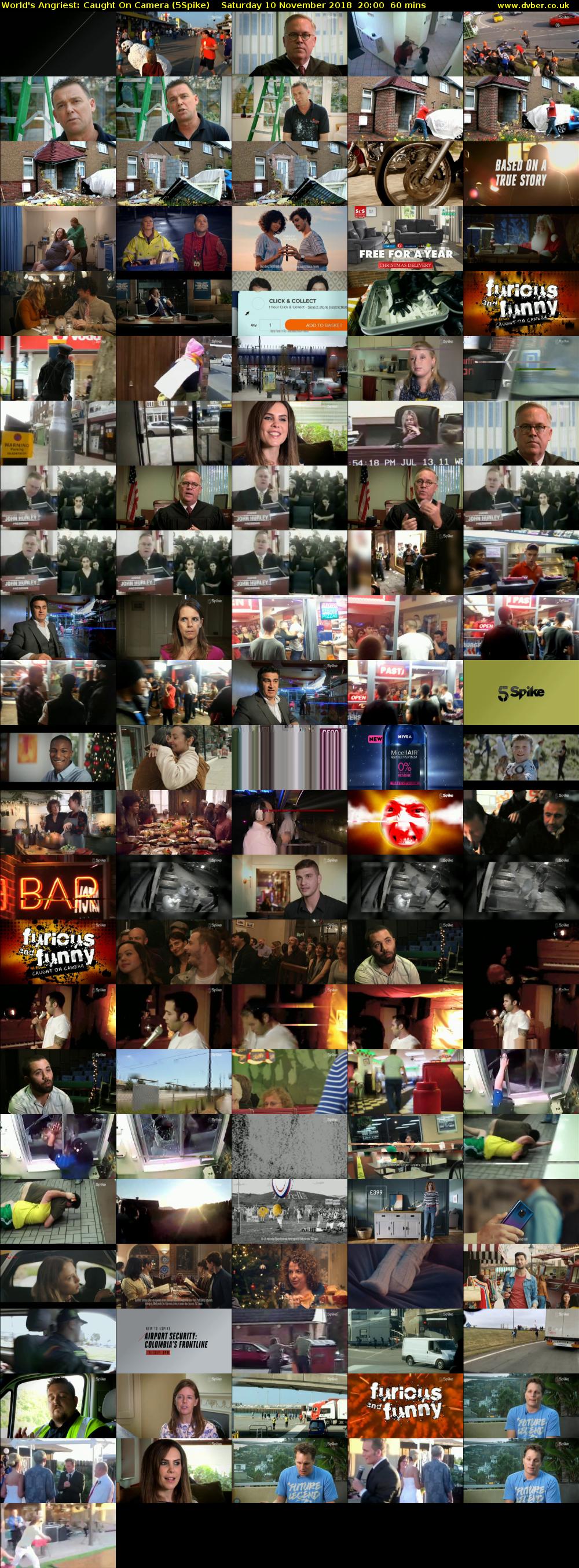 World's Angriest: Caught On Camera (5Spike) Saturday 10 November 2018 20:00 - 21:00