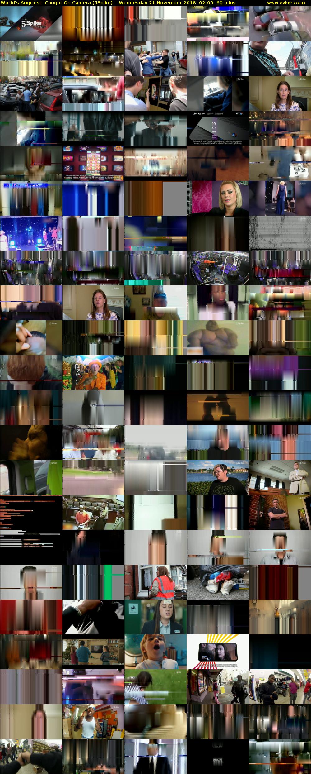 World's Angriest: Caught On Camera (5Spike) Wednesday 21 November 2018 02:00 - 03:00