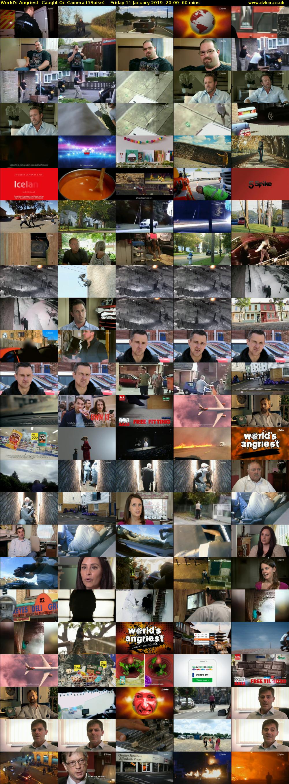 World's Angriest: Caught On Camera (5Spike) Friday 11 January 2019 20:00 - 21:00