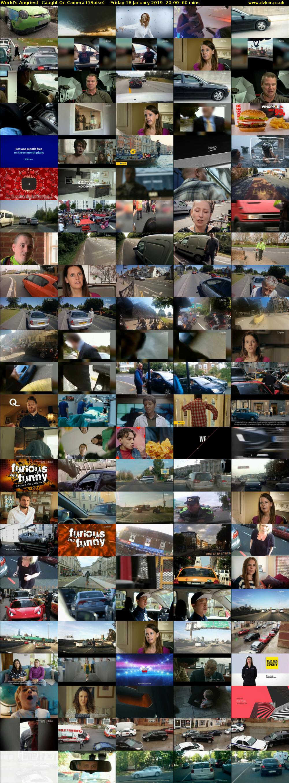 World's Angriest: Caught On Camera (5Spike) Friday 18 January 2019 20:00 - 21:00