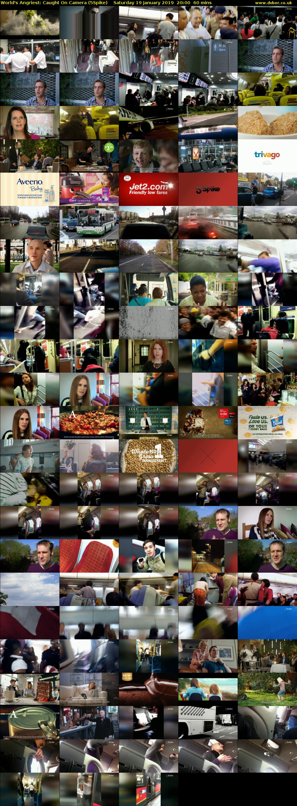 World's Angriest: Caught On Camera (5Spike) Saturday 19 January 2019 20:00 - 21:00