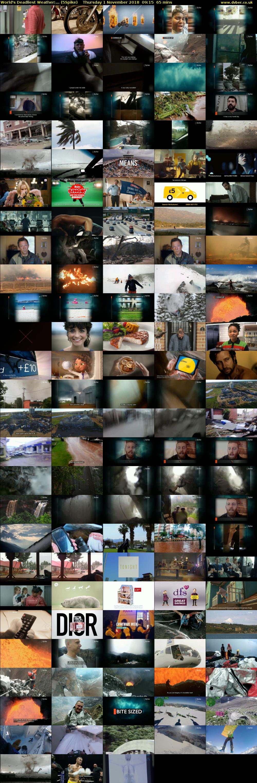 World's Deadliest Weather:... (5Spike) Thursday 1 November 2018 09:15 - 10:20