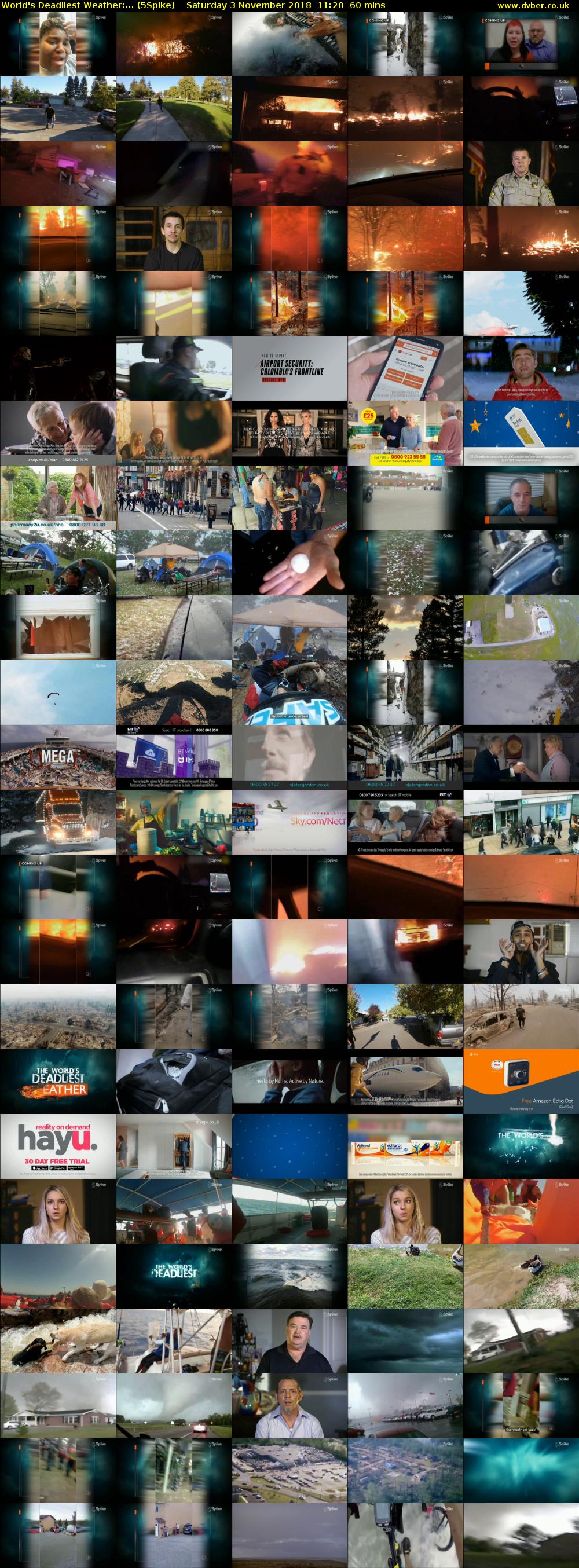 World's Deadliest Weather:... (5Spike) Saturday 3 November 2018 11:20 - 12:20