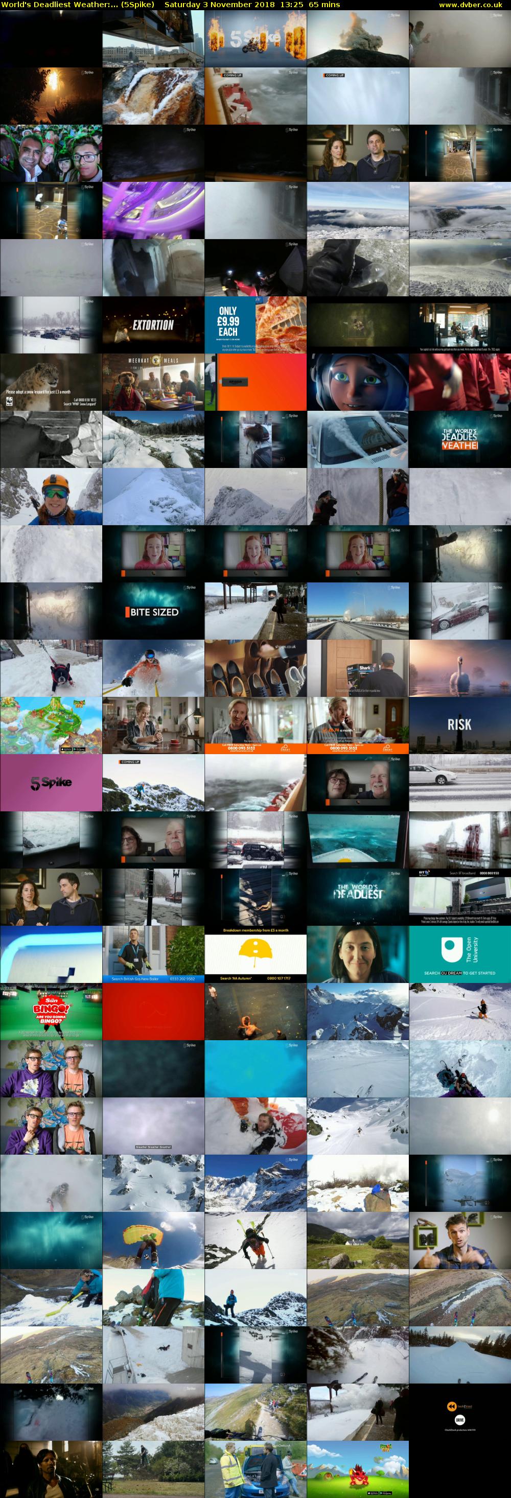 World's Deadliest Weather:... (5Spike) Saturday 3 November 2018 13:25 - 14:30