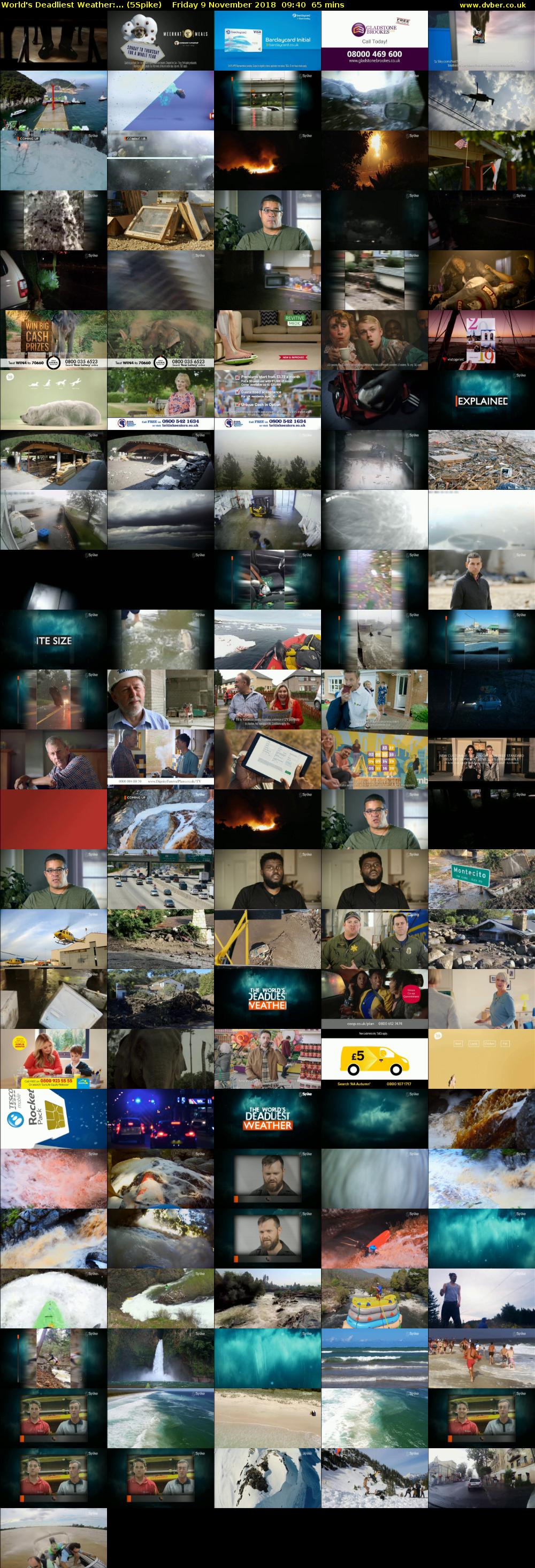 World's Deadliest Weather:... (5Spike) Friday 9 November 2018 09:40 - 10:45