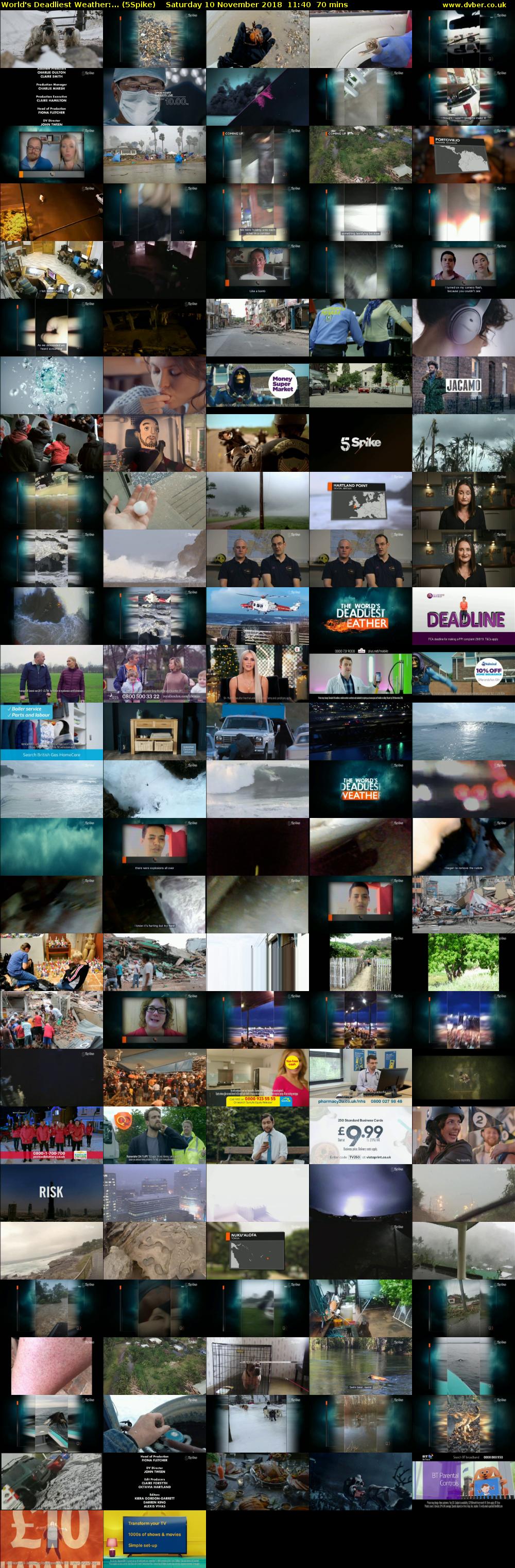 World's Deadliest Weather:... (5Spike) Saturday 10 November 2018 11:40 - 12:50