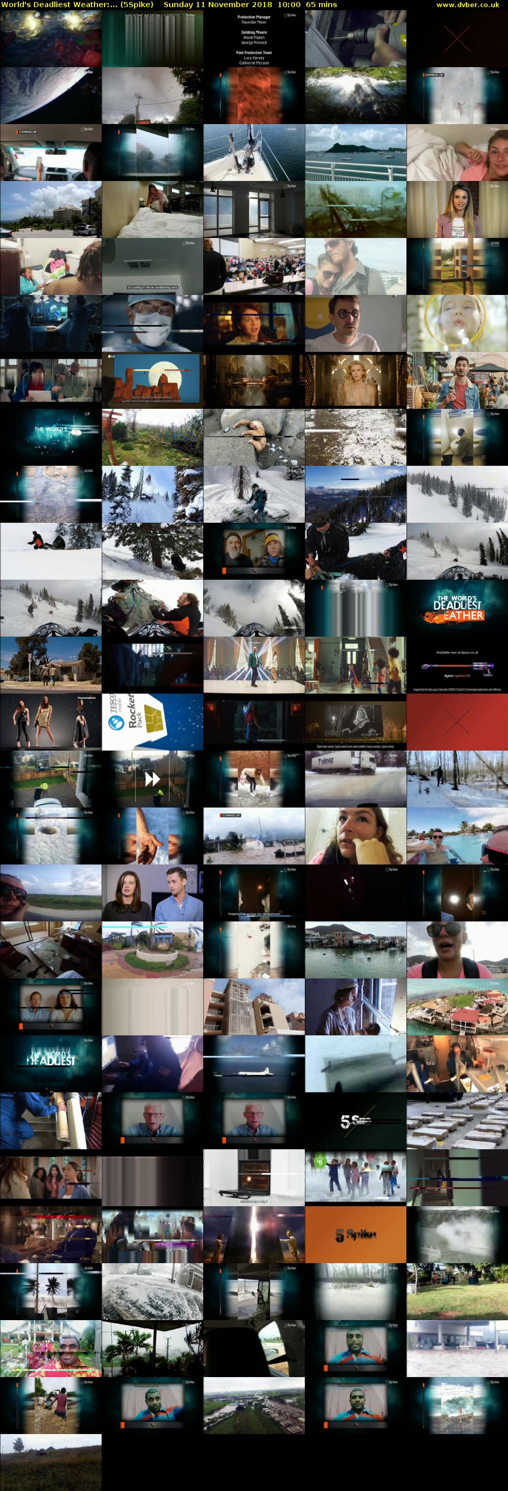 World's Deadliest Weather:... (5Spike) Sunday 11 November 2018 10:00 - 11:05