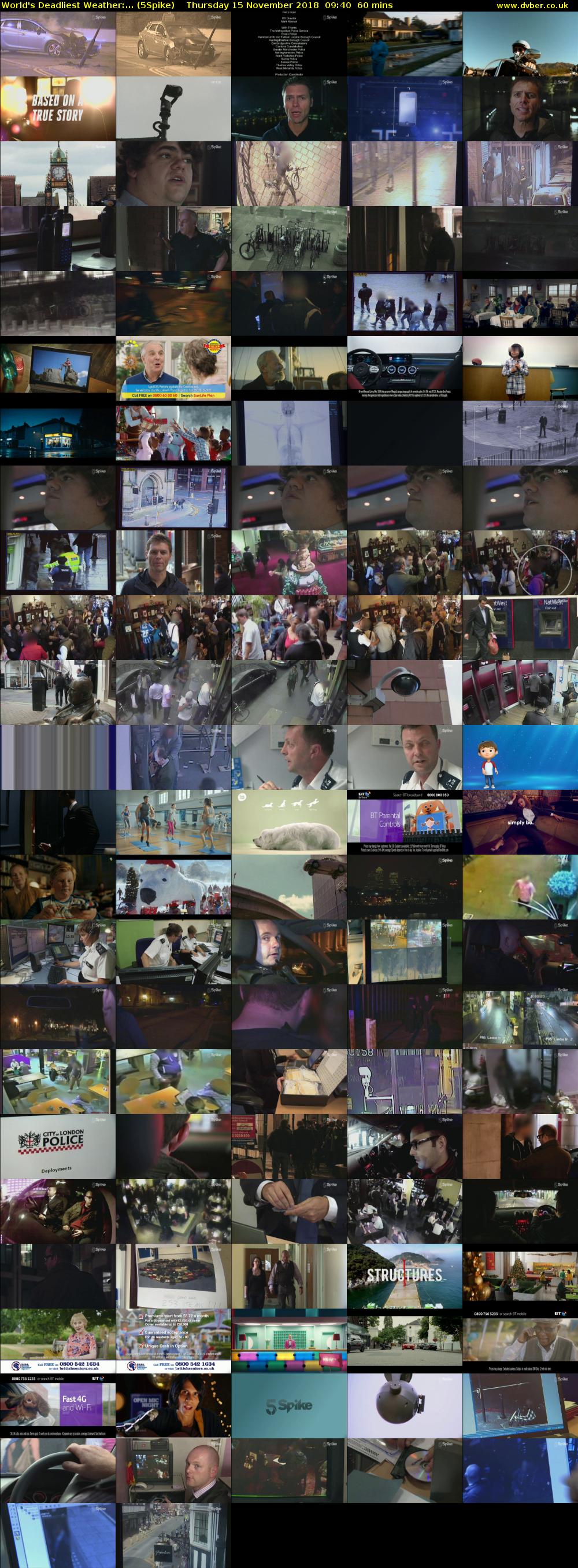 World's Deadliest Weather:... (5Spike) Thursday 15 November 2018 09:40 - 10:40