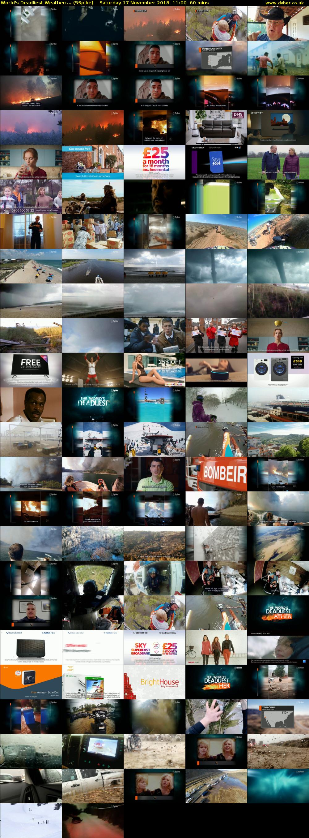 World's Deadliest Weather:... (5Spike) Saturday 17 November 2018 11:00 - 12:00