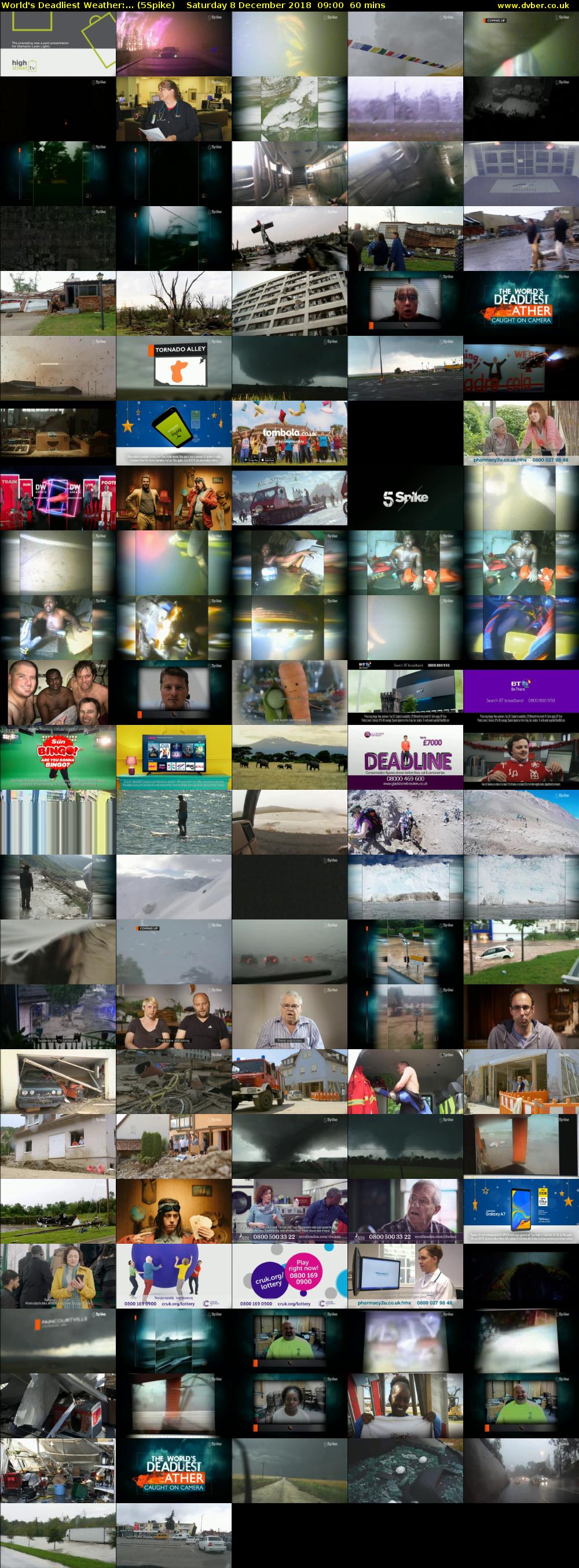 World's Deadliest Weather:... (5Spike) Saturday 8 December 2018 09:00 - 10:00