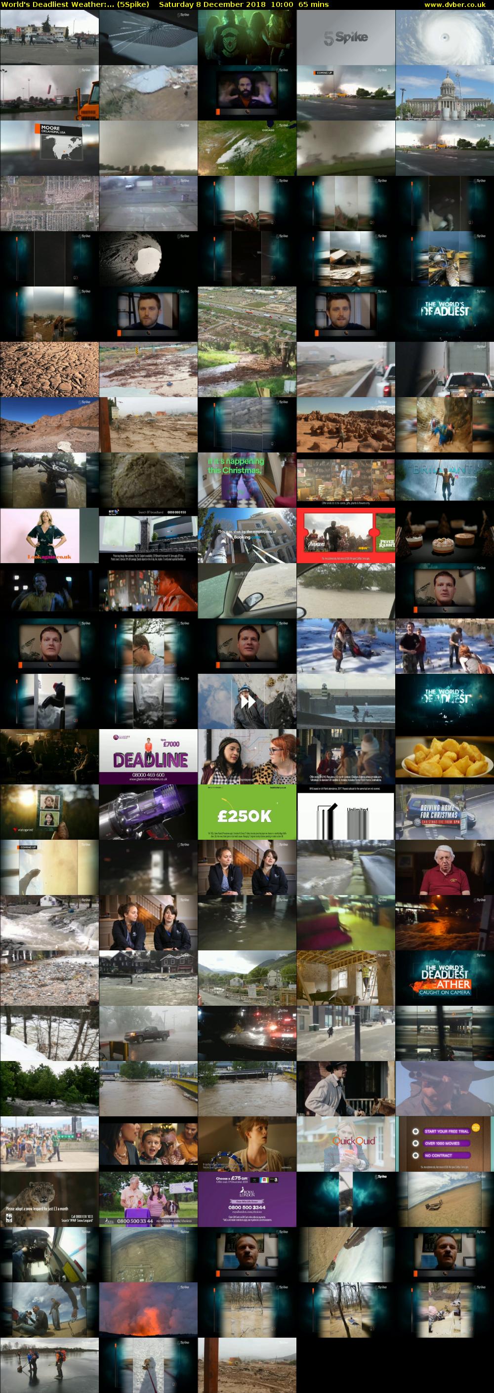 World's Deadliest Weather:... (5Spike) Saturday 8 December 2018 10:00 - 11:05