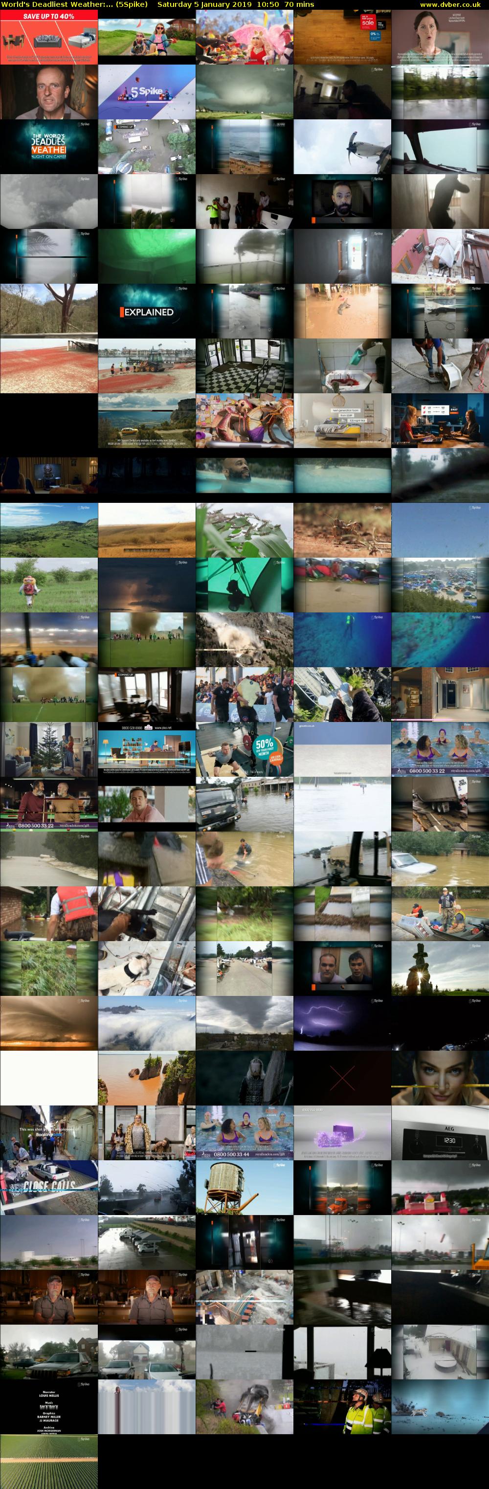 World's Deadliest Weather:... (5Spike) Saturday 5 January 2019 10:50 - 12:00