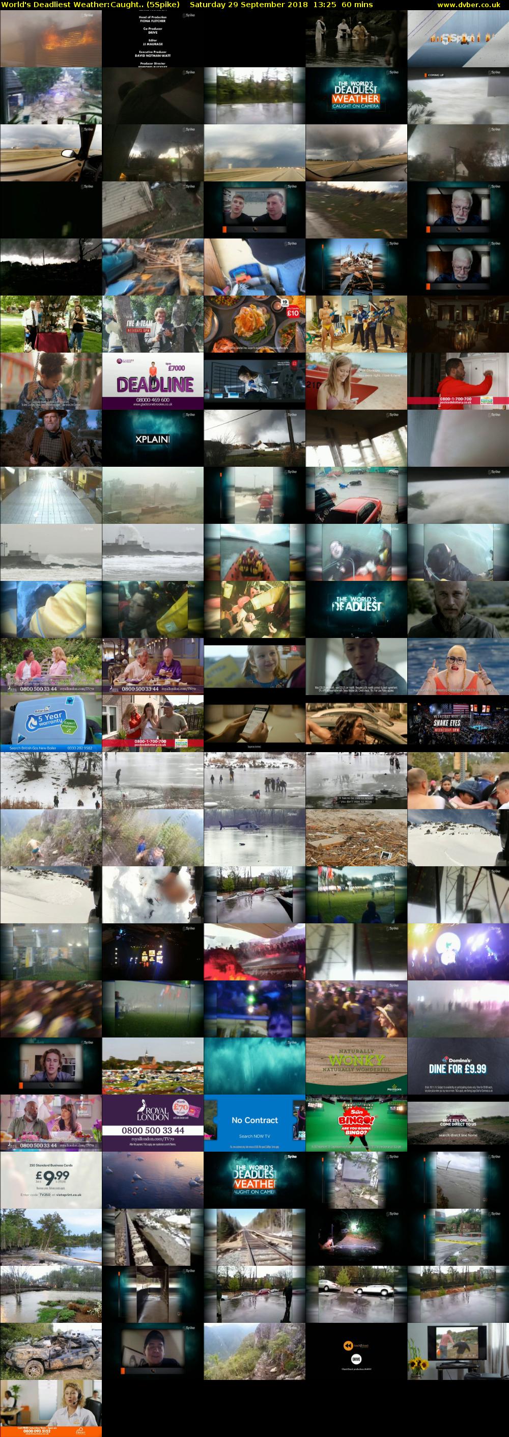 World's Deadliest Weather:Caught.. (5Spike) Saturday 29 September 2018 13:25 - 14:25