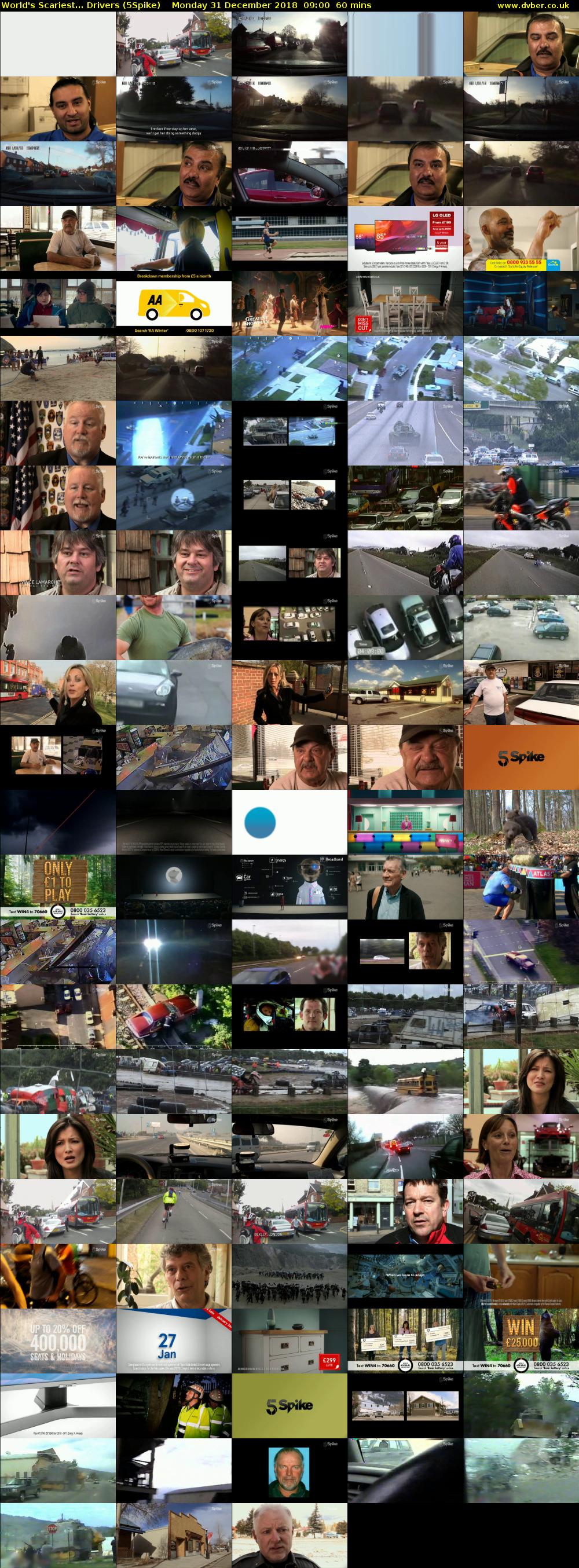 World's Scariest... Drivers (5Spike) Monday 31 December 2018 09:00 - 10:00