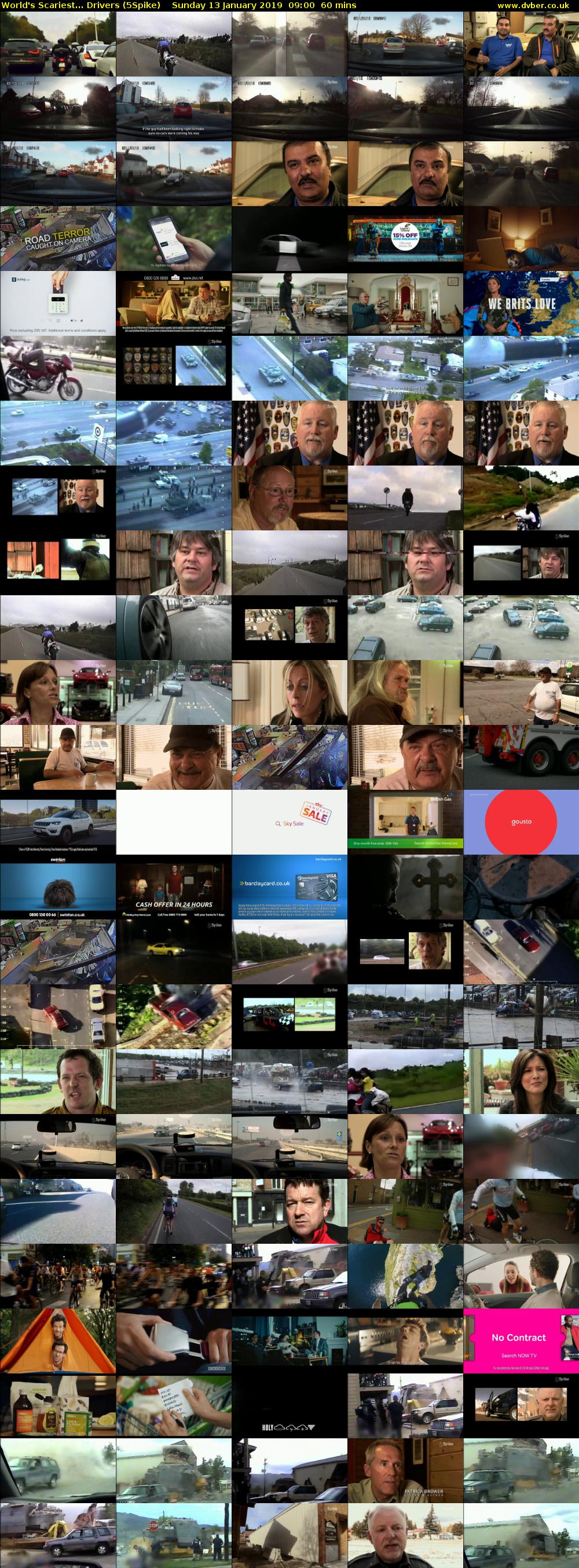 World's Scariest... Drivers (5Spike) Sunday 13 January 2019 09:00 - 10:00