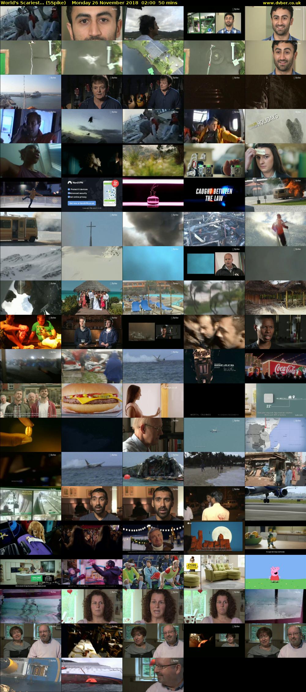 World's Scariest... (5Spike) Monday 26 November 2018 02:00 - 02:50