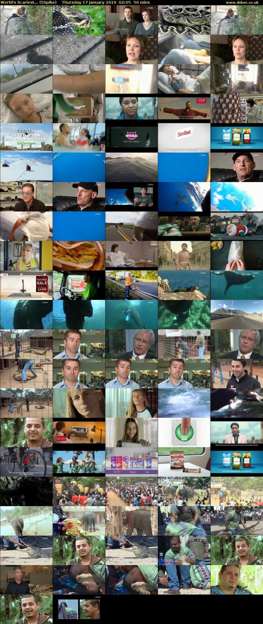 World's Scariest... (5Spike) Thursday 17 January 2019 02:05 - 02:55