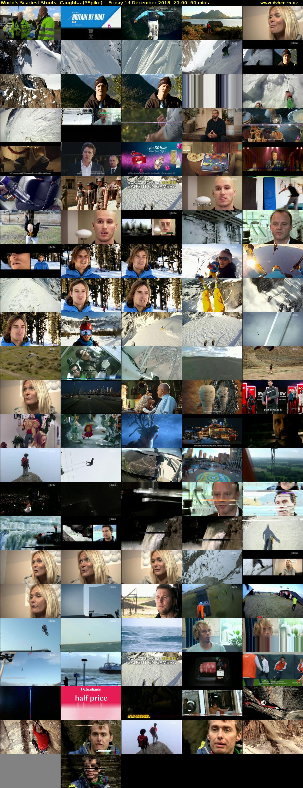 World's Scariest Stunts: Caught... (5Spike) Friday 14 December 2018 20:00 - 21:00