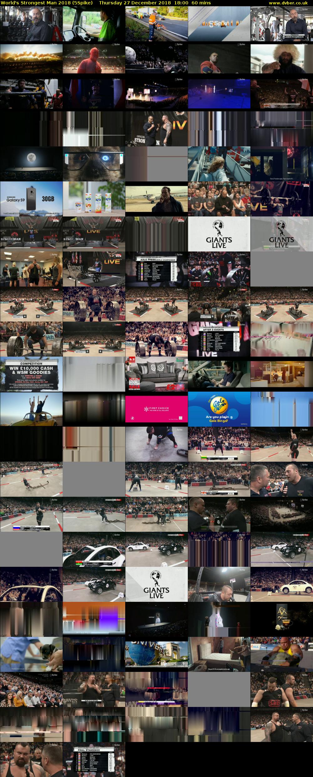 World's Strongest Man 2018 (5Spike) Thursday 27 December 2018 18:00 - 19:00