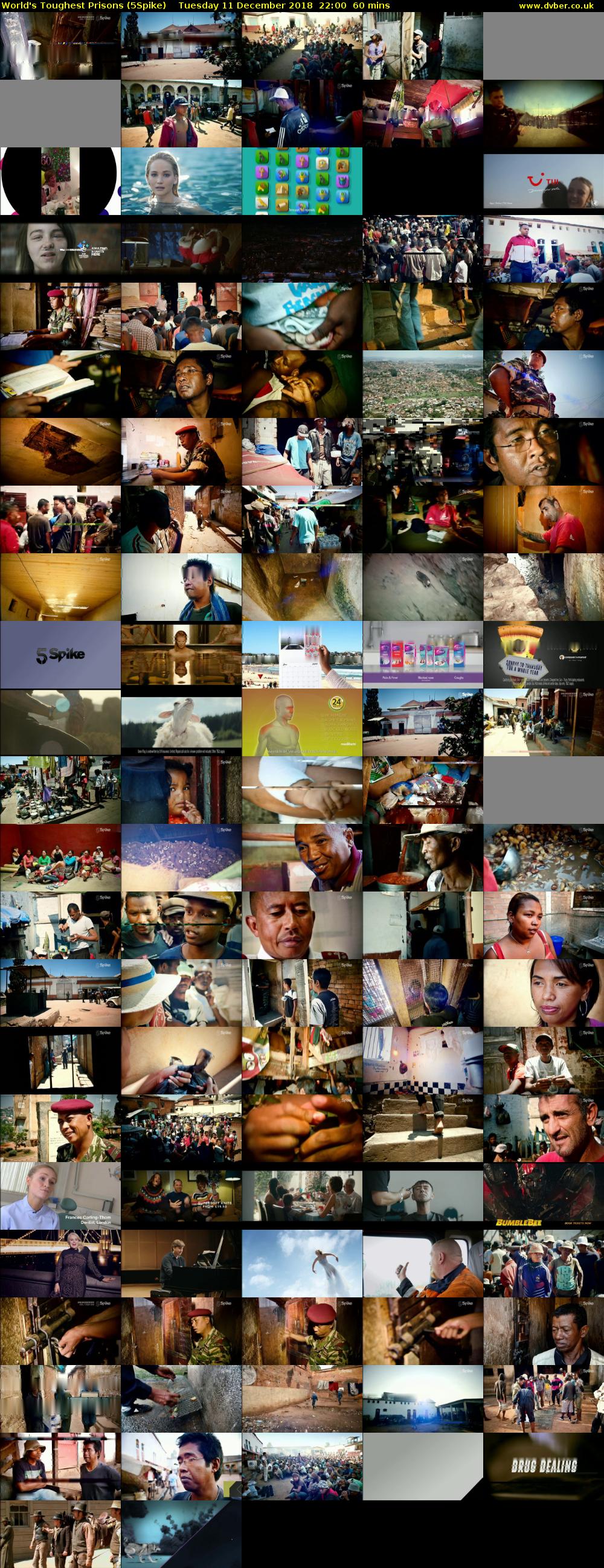 World's Toughest Prisons (5Spike) Tuesday 11 December 2018 22:00 - 23:00