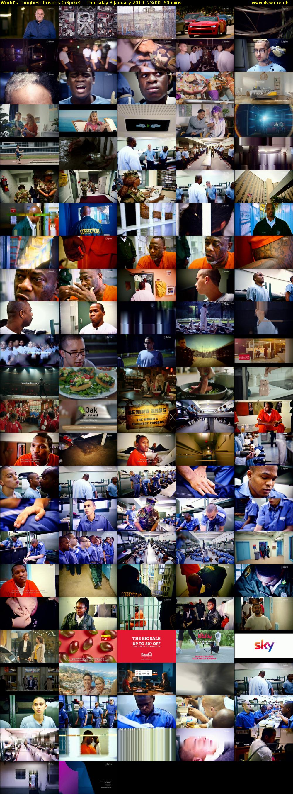 World's Toughest Prisons (5Spike) Thursday 3 January 2019 23:00 - 00:00