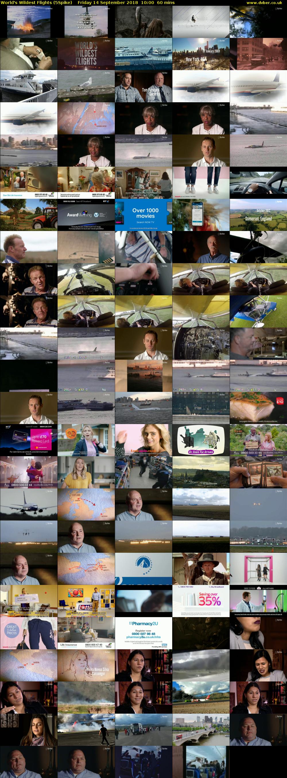 World's Wildest Flights (5Spike) Friday 14 September 2018 10:00 - 11:00