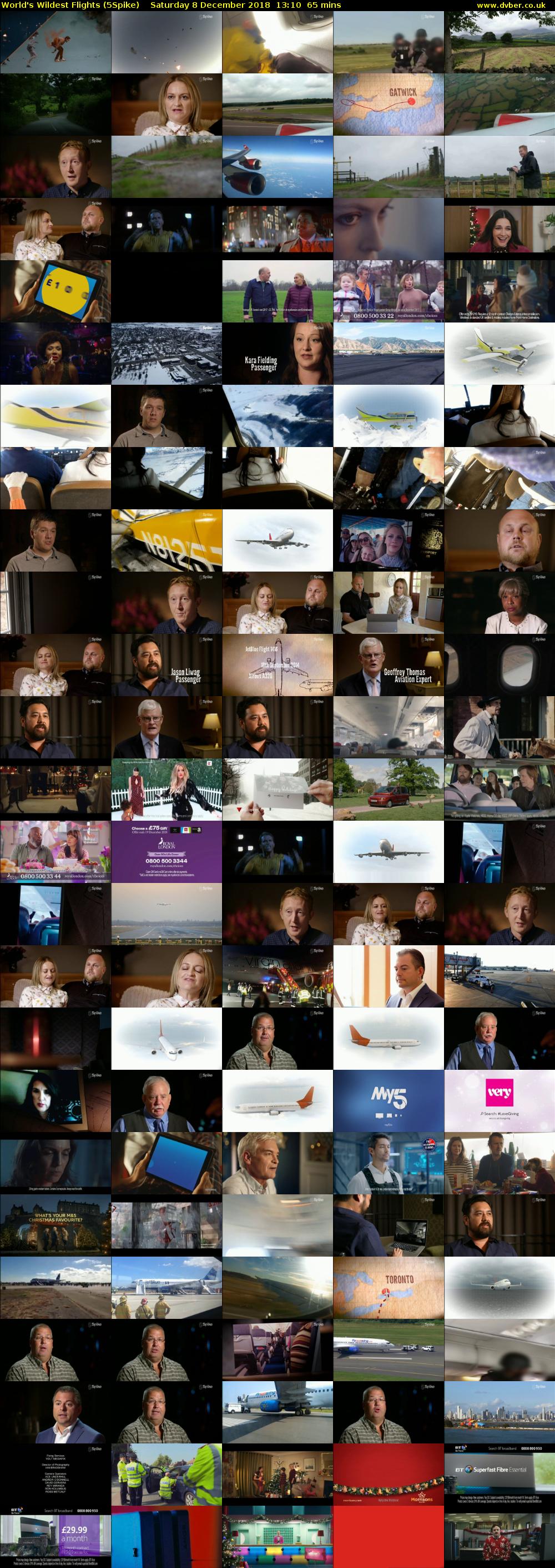 World's Wildest Flights (5Spike) Saturday 8 December 2018 13:10 - 14:15