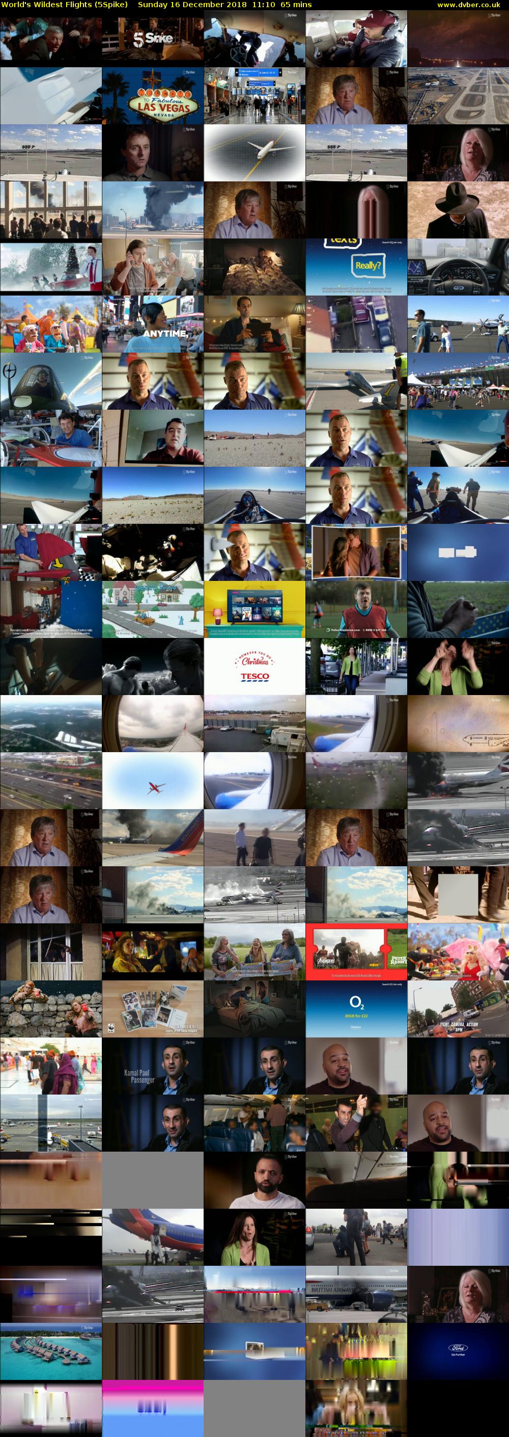 World's Wildest Flights (5Spike) Sunday 16 December 2018 11:10 - 12:15