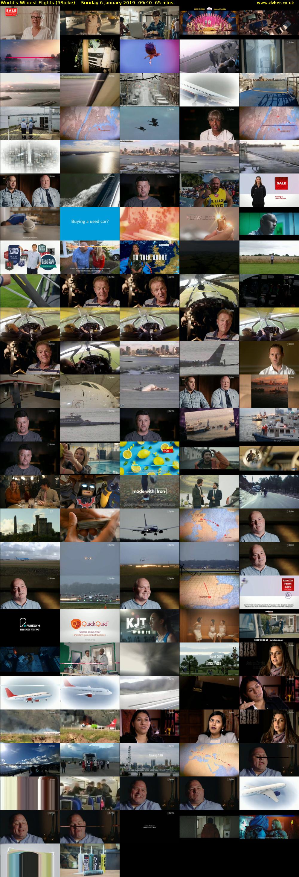 World's Wildest Flights (5Spike) Sunday 6 January 2019 09:40 - 10:45