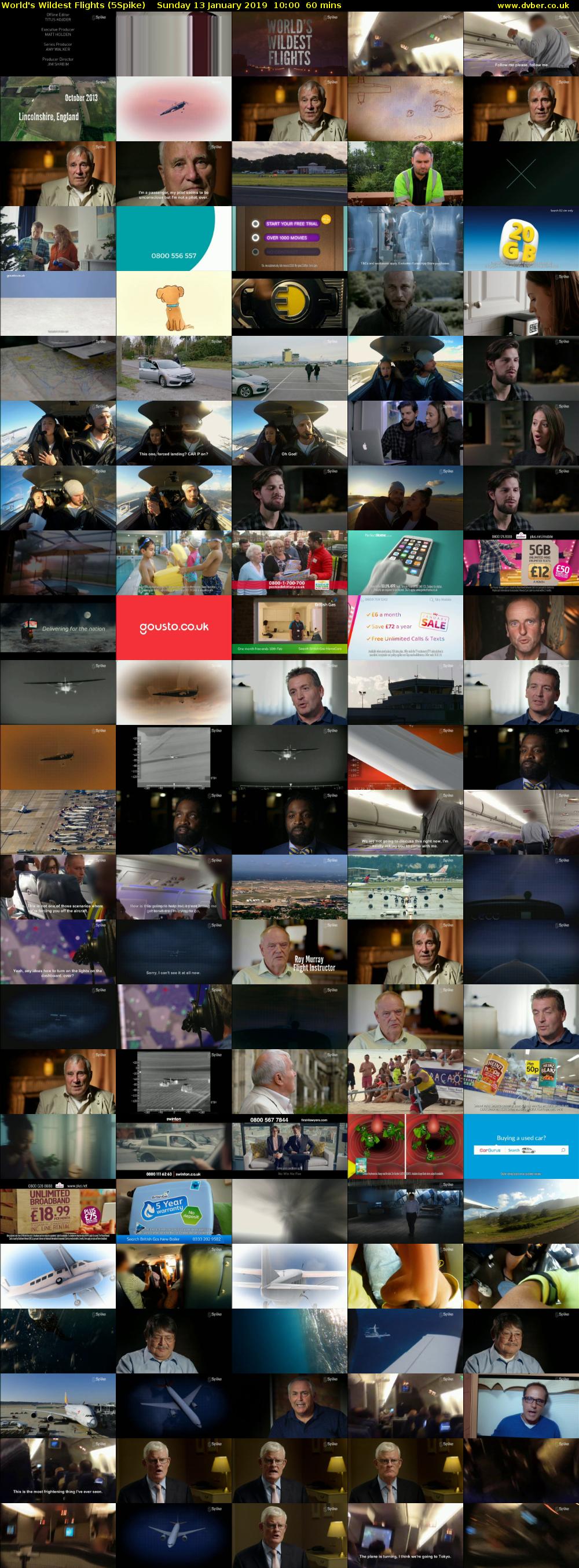 World's Wildest Flights (5Spike) Sunday 13 January 2019 10:00 - 11:00