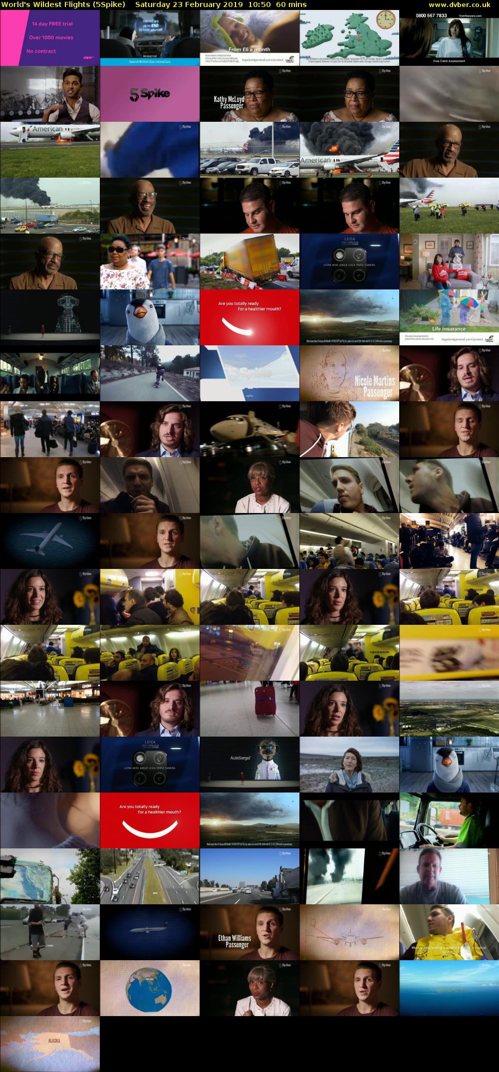 World's Wildest Flights (5Spike) Saturday 23 February 2019 10:50 - 11:50