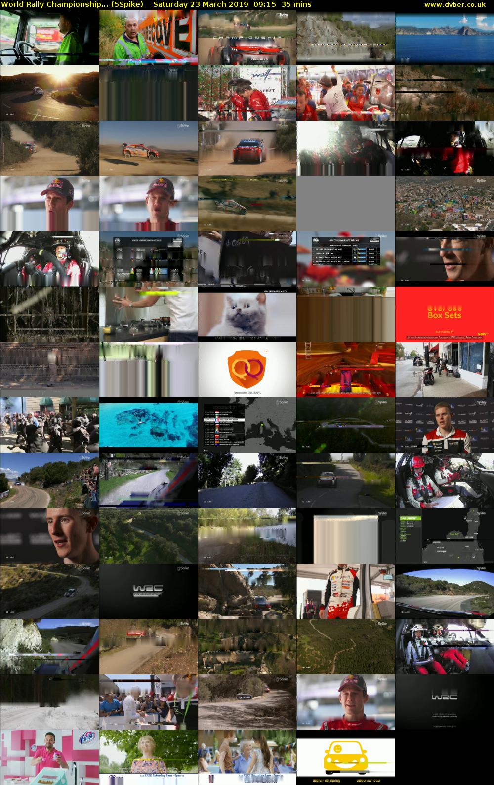 World Rally Championship... (5Spike) Saturday 23 March 2019 09:15 - 09:50