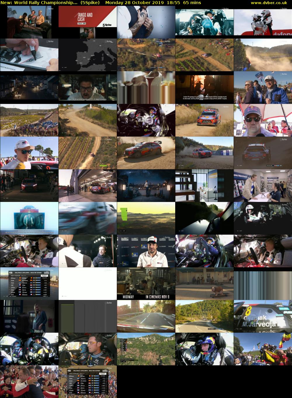 World Rally Championship... (5Spike) Monday 28 October 2019 18:55 - 20:00