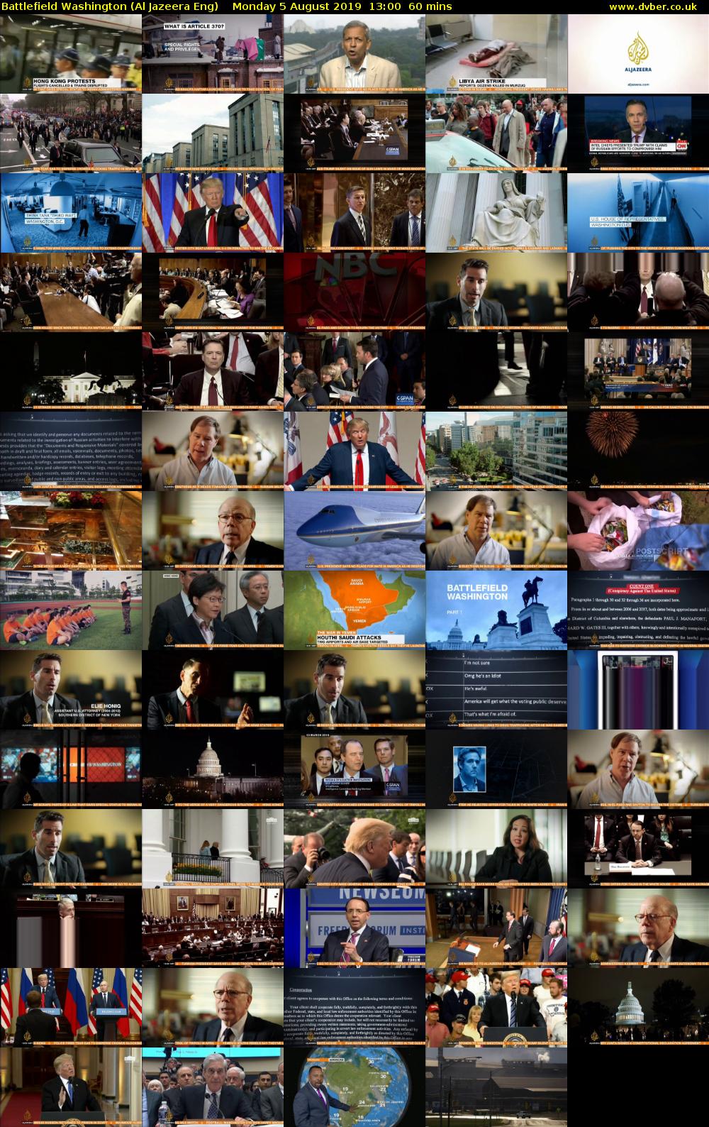Battlefield Washington (Al Jazeera Eng) Monday 5 August 2019 13:00 - 14:00