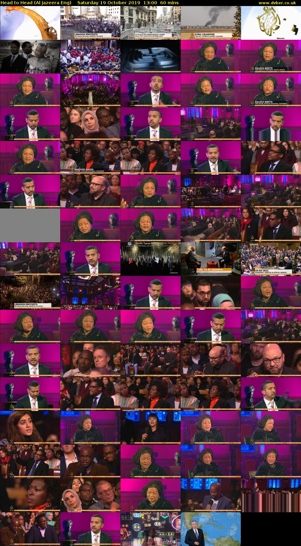 Head to Head (Al Jazeera Eng) Saturday 19 October 2019 13:00 - 14:00