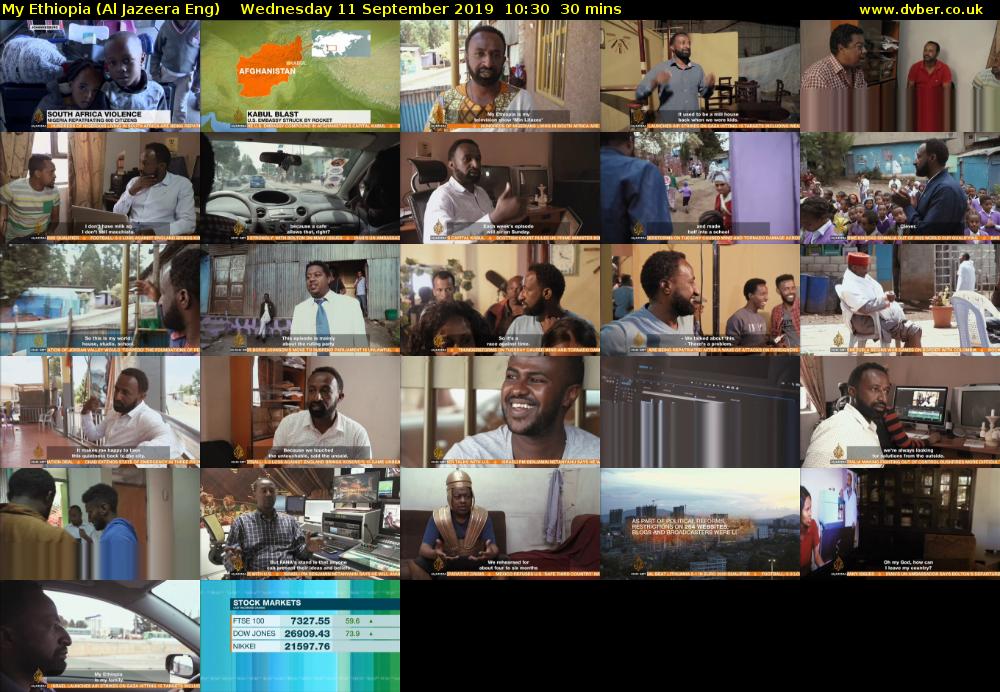 My Ethiopia (Al Jazeera Eng) Wednesday 11 September 2019 10:30 - 11:00