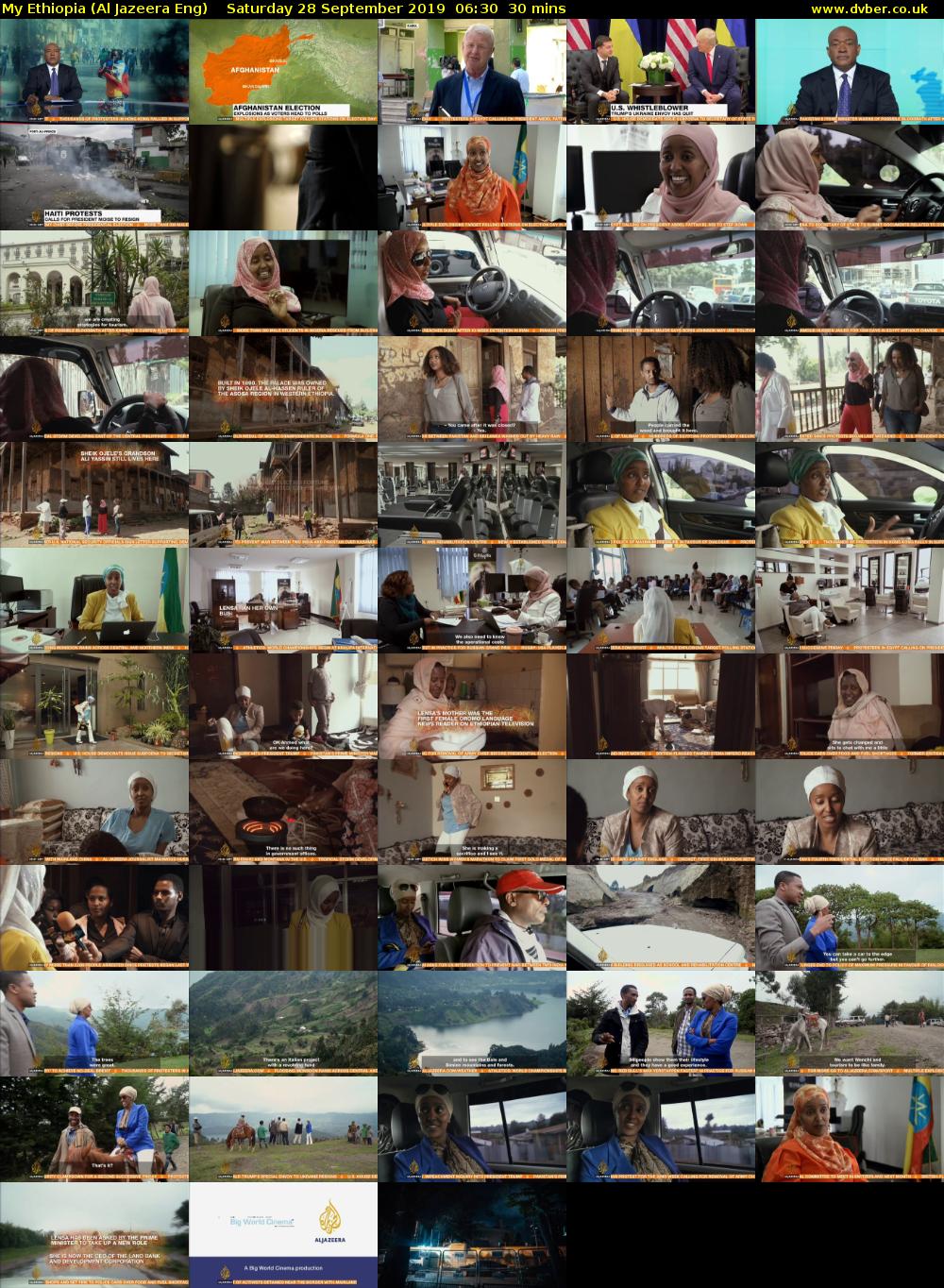 My Ethiopia (Al Jazeera Eng) Saturday 28 September 2019 06:30 - 07:00