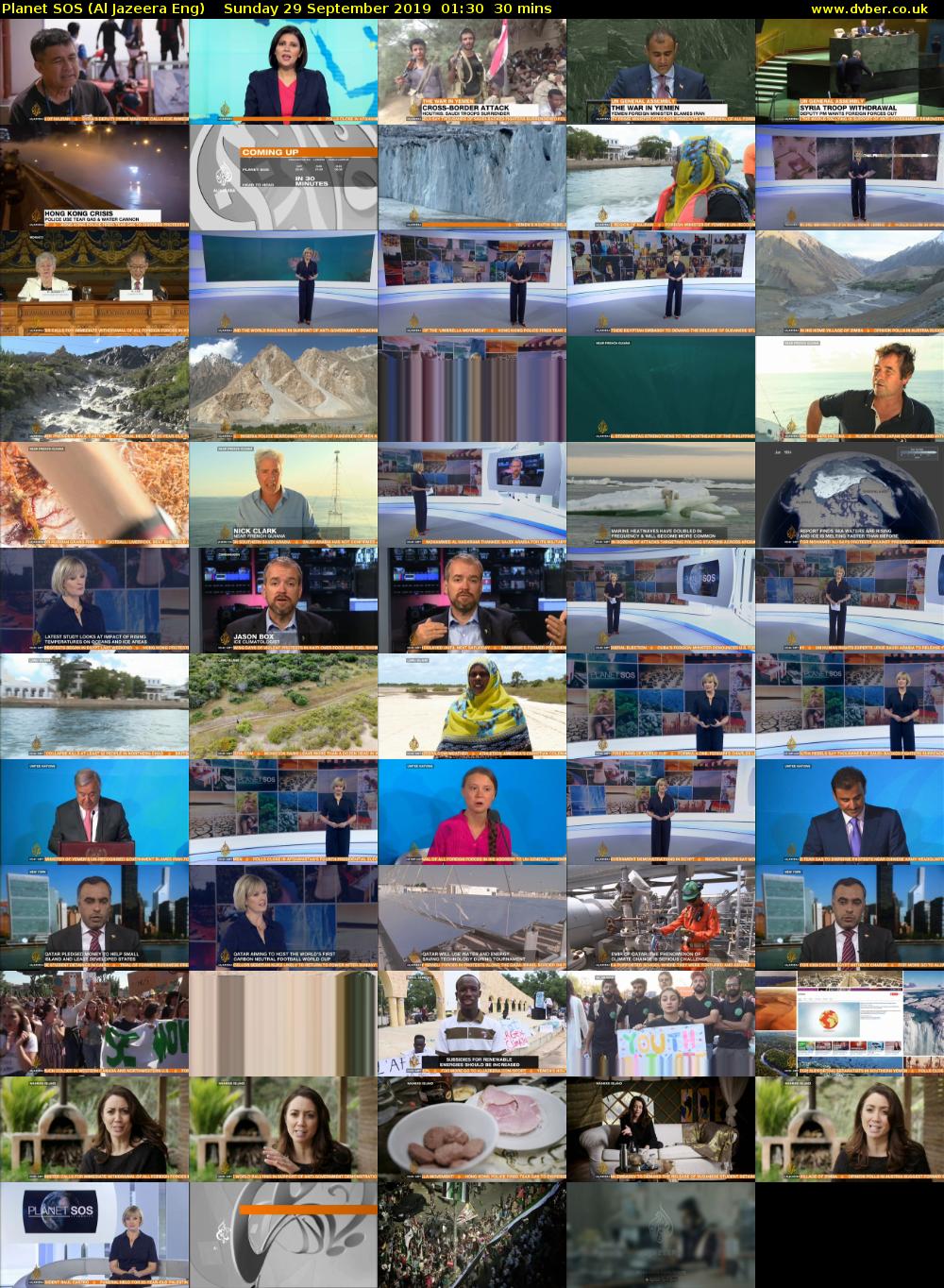 Planet SOS (Al Jazeera Eng) Sunday 29 September 2019 01:30 - 02:00