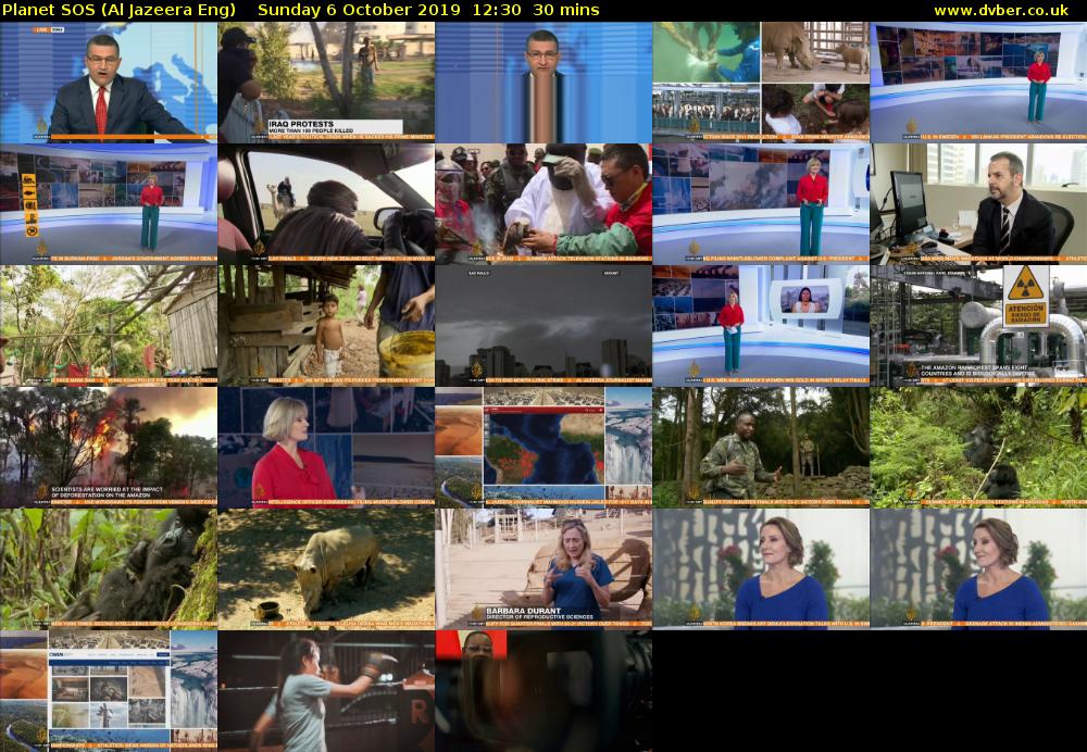 Planet SOS (Al Jazeera Eng) Sunday 6 October 2019 12:30 - 13:00