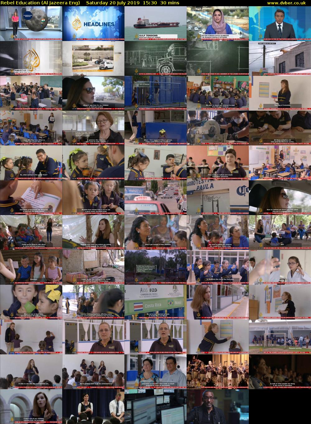 Rebel Education (Al Jazeera Eng) Saturday 20 July 2019 15:30 - 16:00